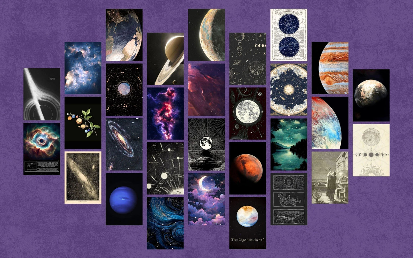 Through the Telescope | wall collage kit