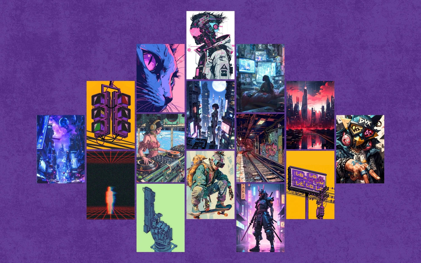 Digital Dystopia - I | wall collage kit