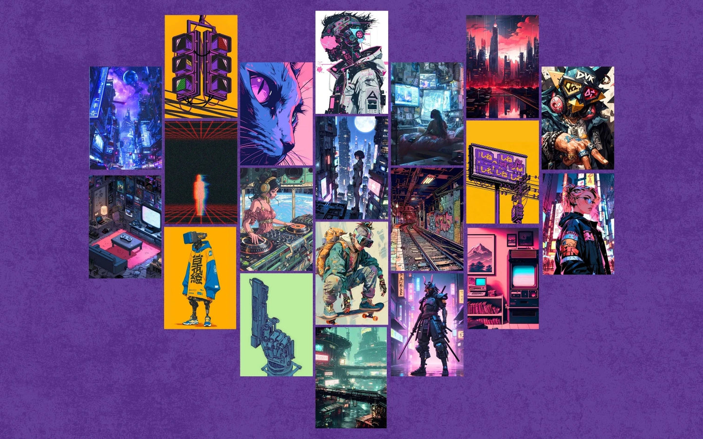 Digital Dystopia - I | wall collage kit