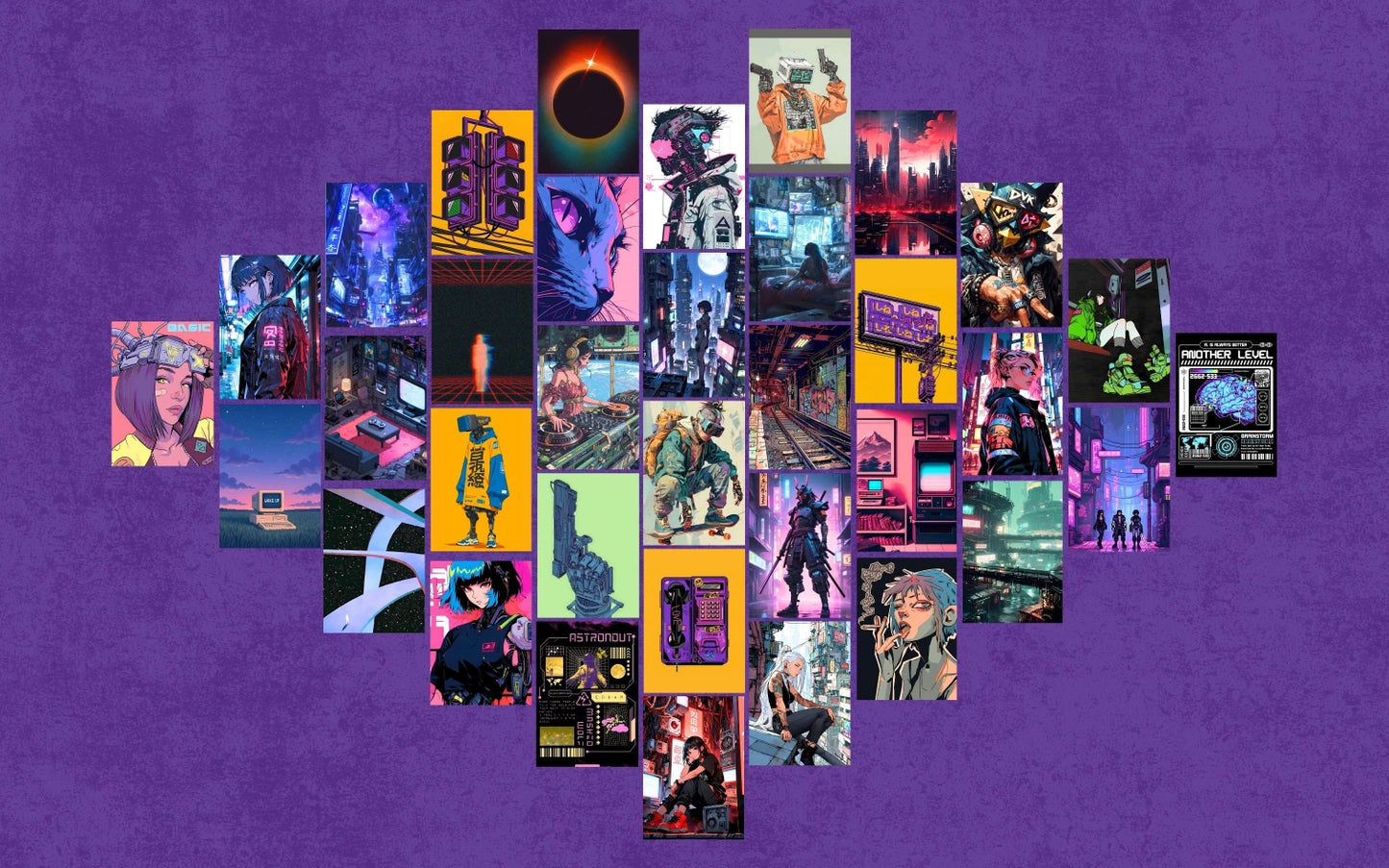 Digital Dystopia - I | wall collage kit