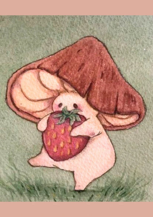 Strawberry Mushroom | cottage-core 02