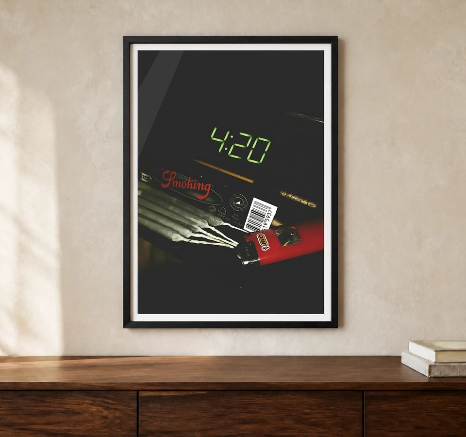 Product-focused lifestyle view of A4 · Black Gallery Frame - gallery image 1 of 5
