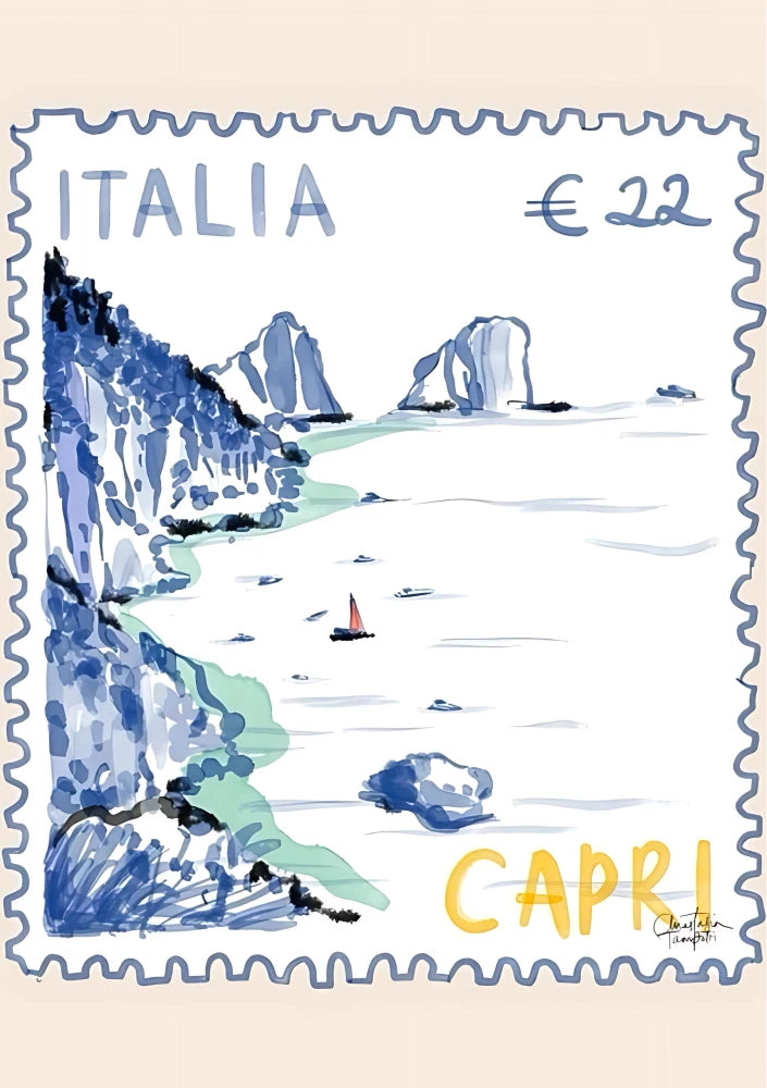 Capri Stamp | Mlue 39