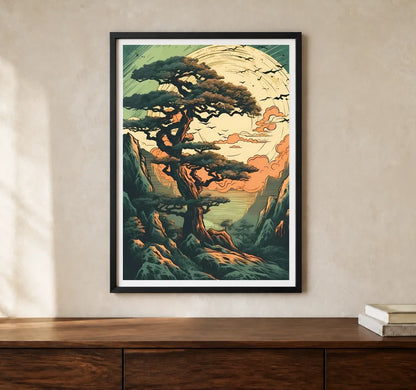 Product-focused lifestyle view of A4 · Black Gallery Frame - gallery image 1 of 5