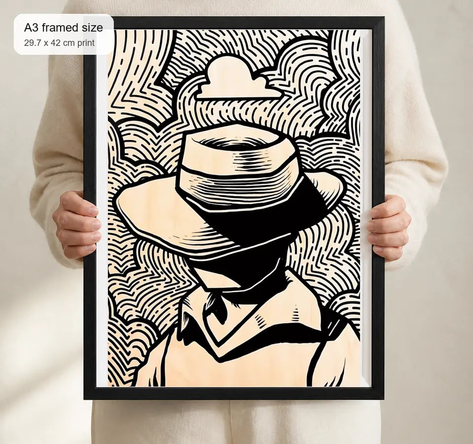 Size reference for A3 · Black Gallery Frame - gallery image 4 of 5