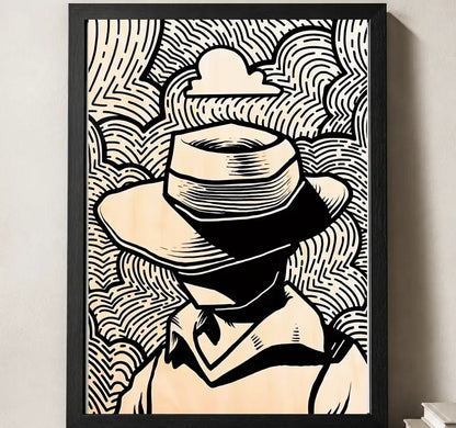 Styled close-up of A4 · Black Gallery Frame - gallery image 3 of 5