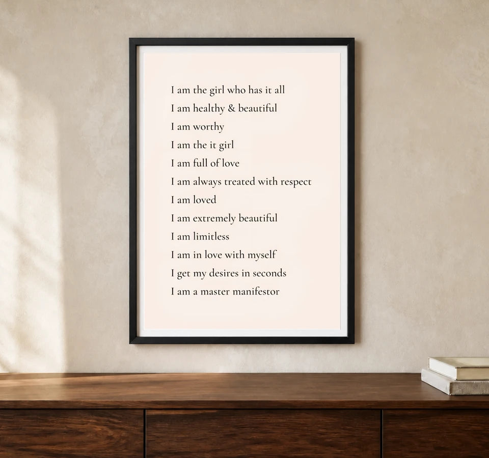 Product-focused lifestyle view of A4 · Black Gallery Frame - gallery image 1 of 5