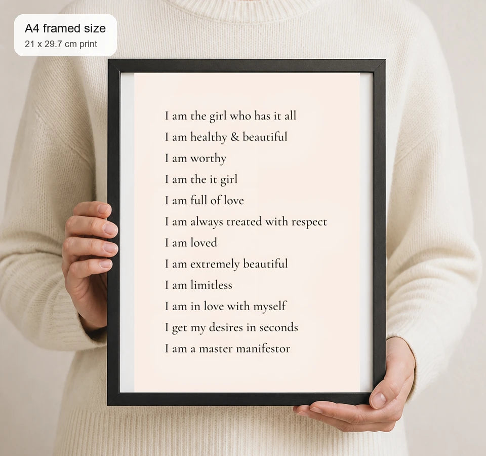 Size reference for A4 · Black Gallery Frame - gallery image 4 of 5