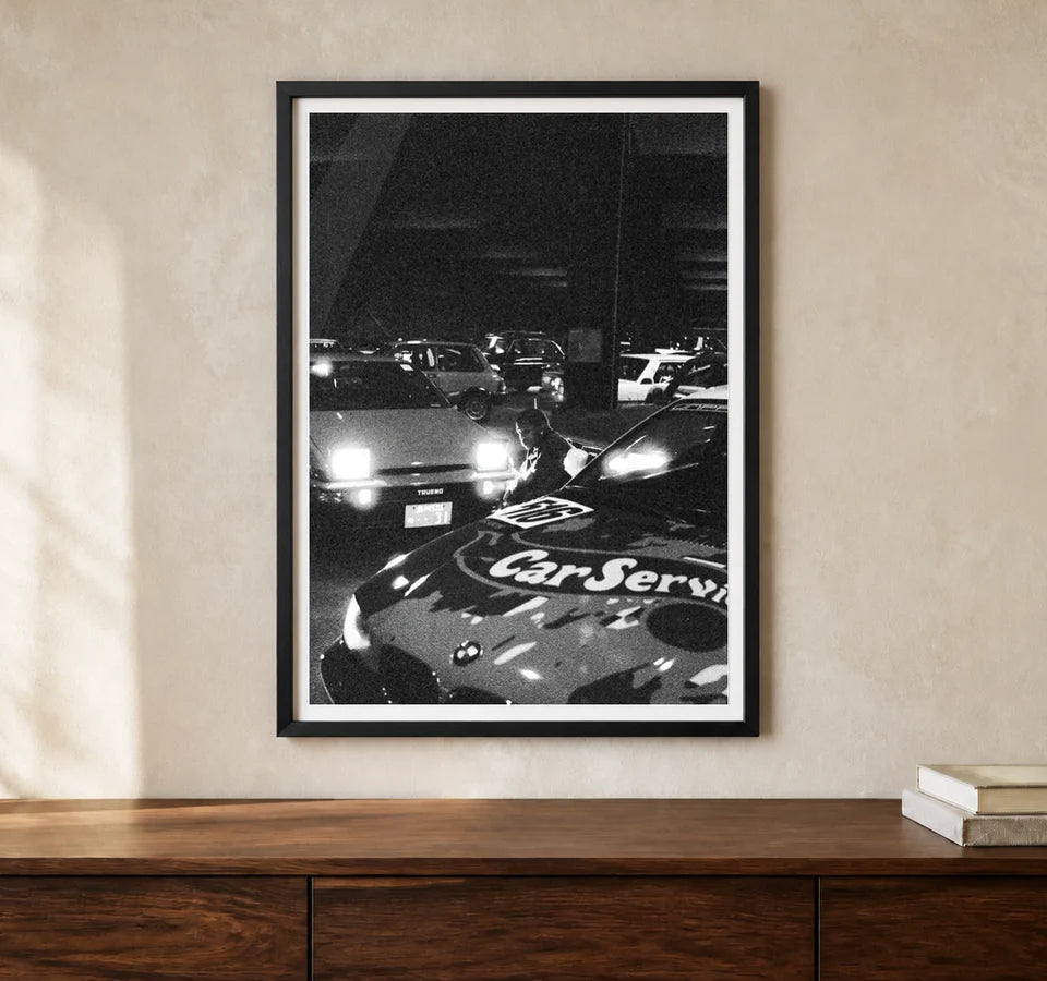 Product-focused lifestyle view of A4 · Black Gallery Frame - gallery image 1 of 5