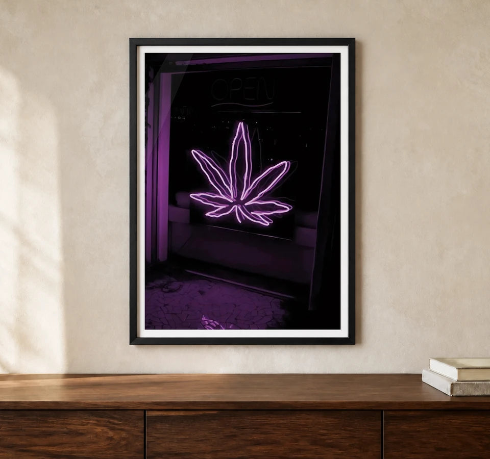 Product-focused lifestyle view of A4 · Black Gallery Frame - gallery image 1 of 5