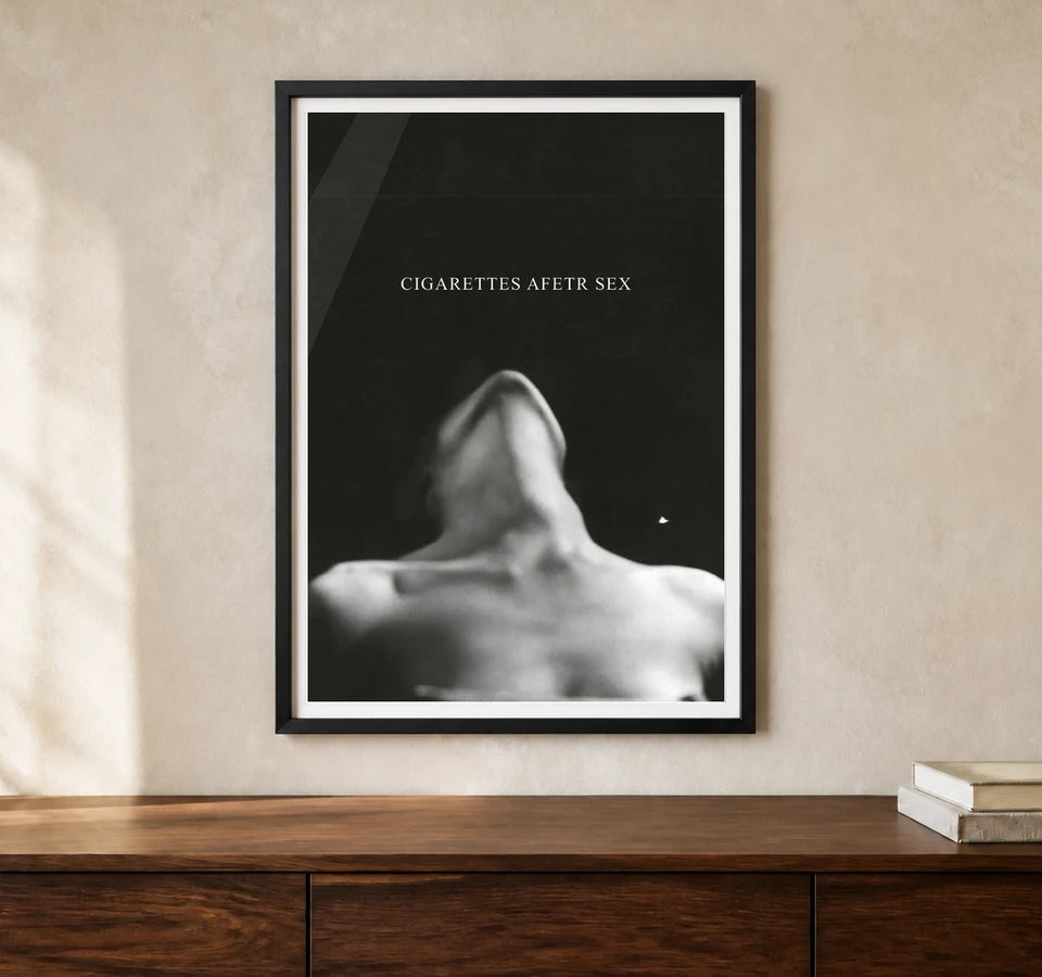 Product-focused lifestyle view of A4 · Black Gallery Frame - gallery image 1 of 5