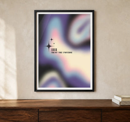 Product-focused lifestyle view of A4 · Black Gallery Frame - gallery image 1 of 5