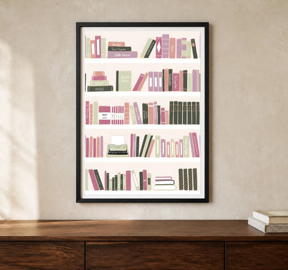 Product-focused lifestyle view of A4 · Black Gallery Frame - gallery image 1 of 5