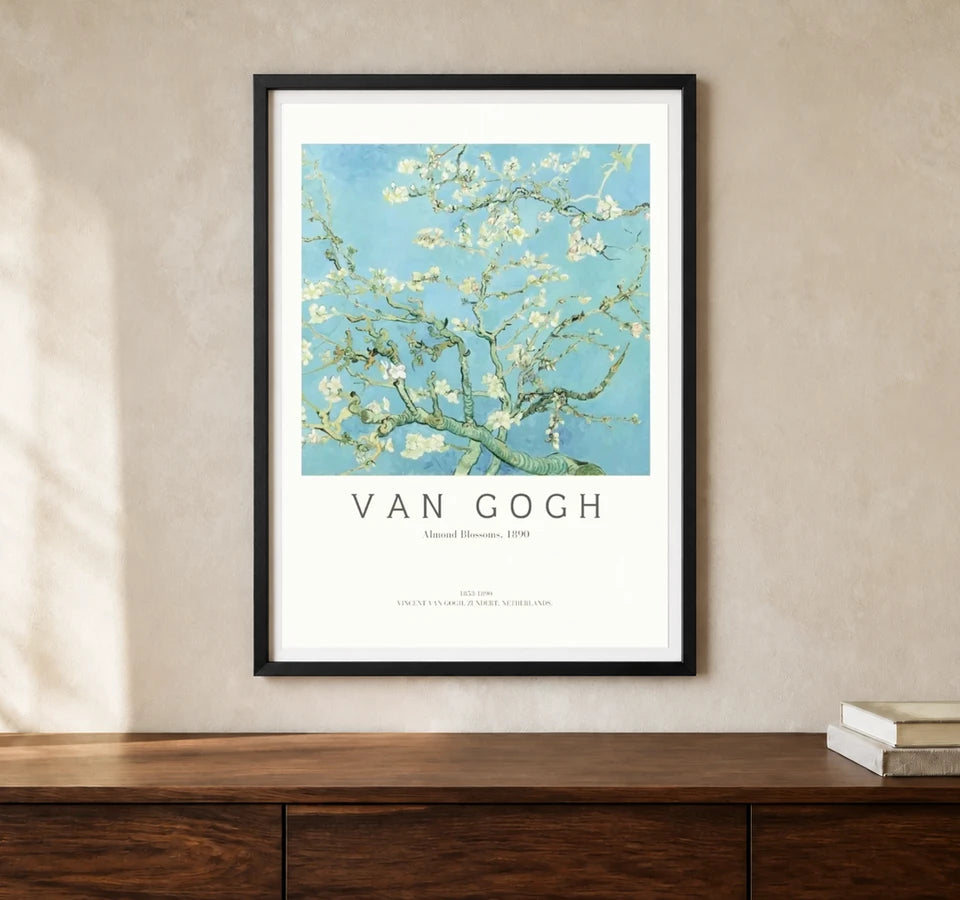 Product-focused lifestyle view of A4 · Black Gallery Frame - gallery image 1 of 5