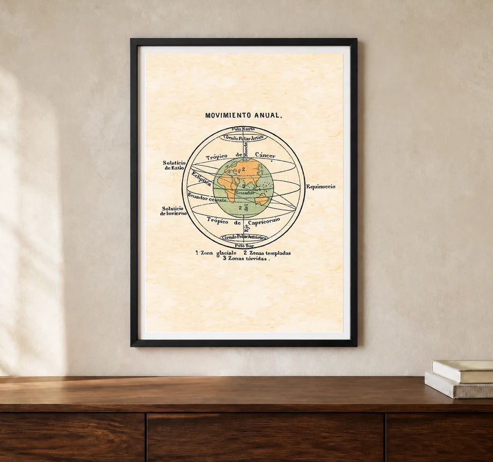 Product-focused lifestyle view of A4 · Black Gallery Frame - gallery image 1 of 5