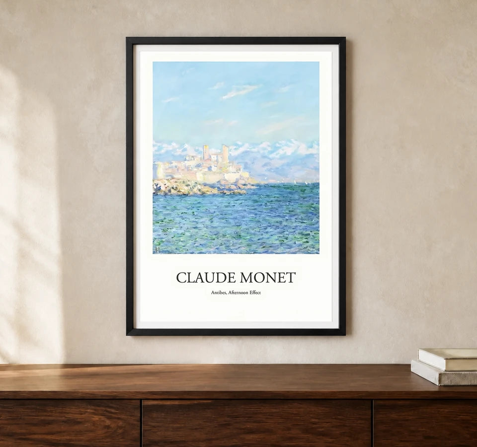 Product-focused lifestyle view of A4 · Black Gallery Frame - gallery image 1 of 5