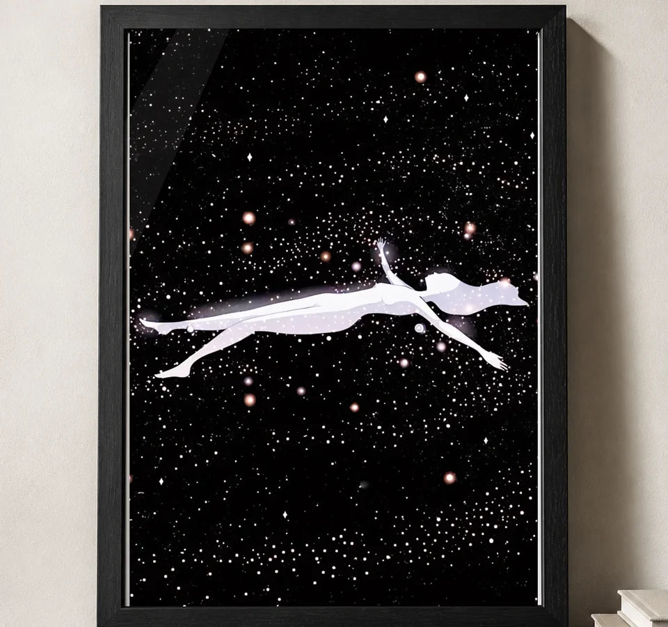 Styled close-up of A4 · Black Gallery Frame - gallery image 3 of 5