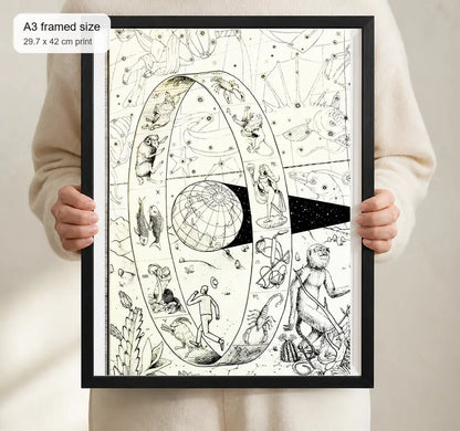 Size reference for A3 · Black Gallery Frame - gallery image 4 of 5