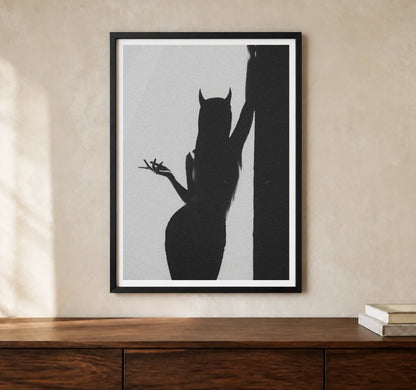 Product-focused lifestyle view of A4 · Black Gallery Frame - gallery image 1 of 5