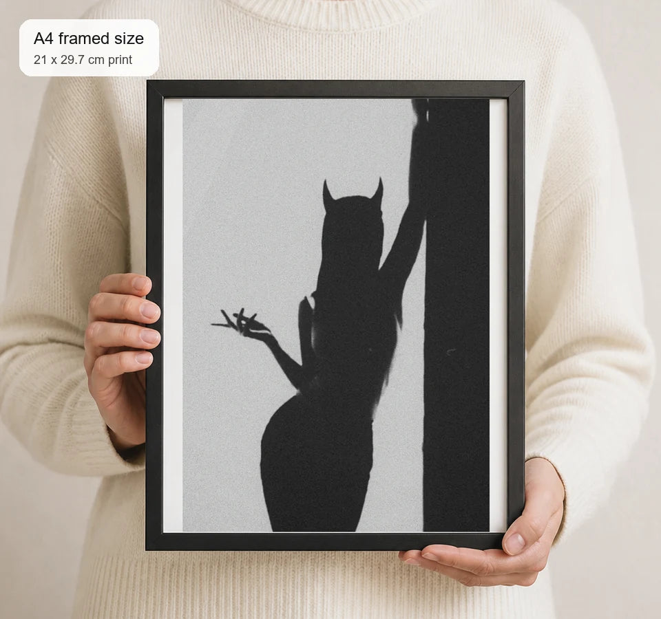 Size reference for A4 · Black Gallery Frame - gallery image 4 of 5