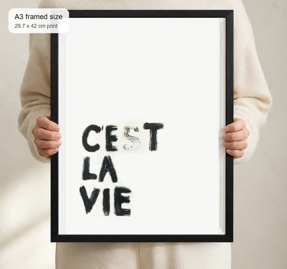 Size reference for A3 · Black Gallery Frame - gallery image 4 of 5
