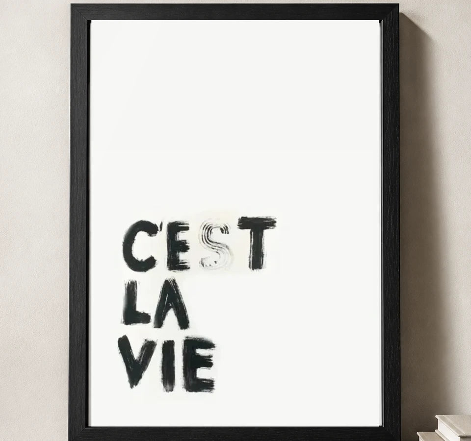 Styled close-up of A4 · Black Gallery Frame - gallery image 3 of 5