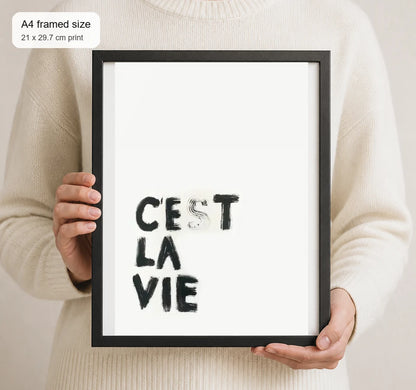 Size reference for A4 · Black Gallery Frame - gallery image 4 of 5