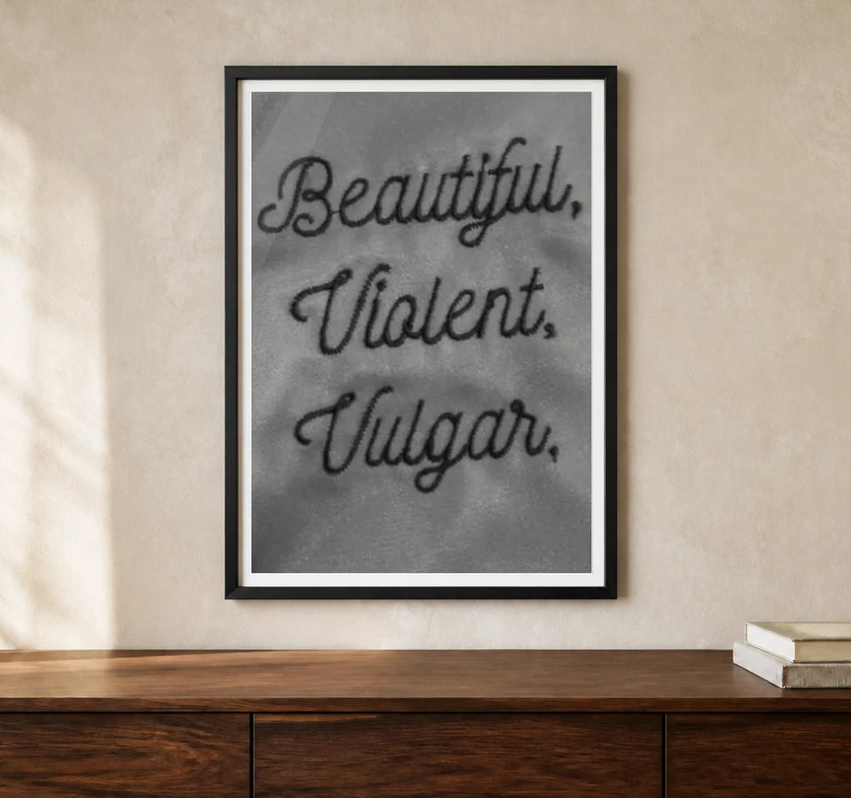 Product-focused lifestyle view of A4 · Black Gallery Frame - gallery image 1 of 5