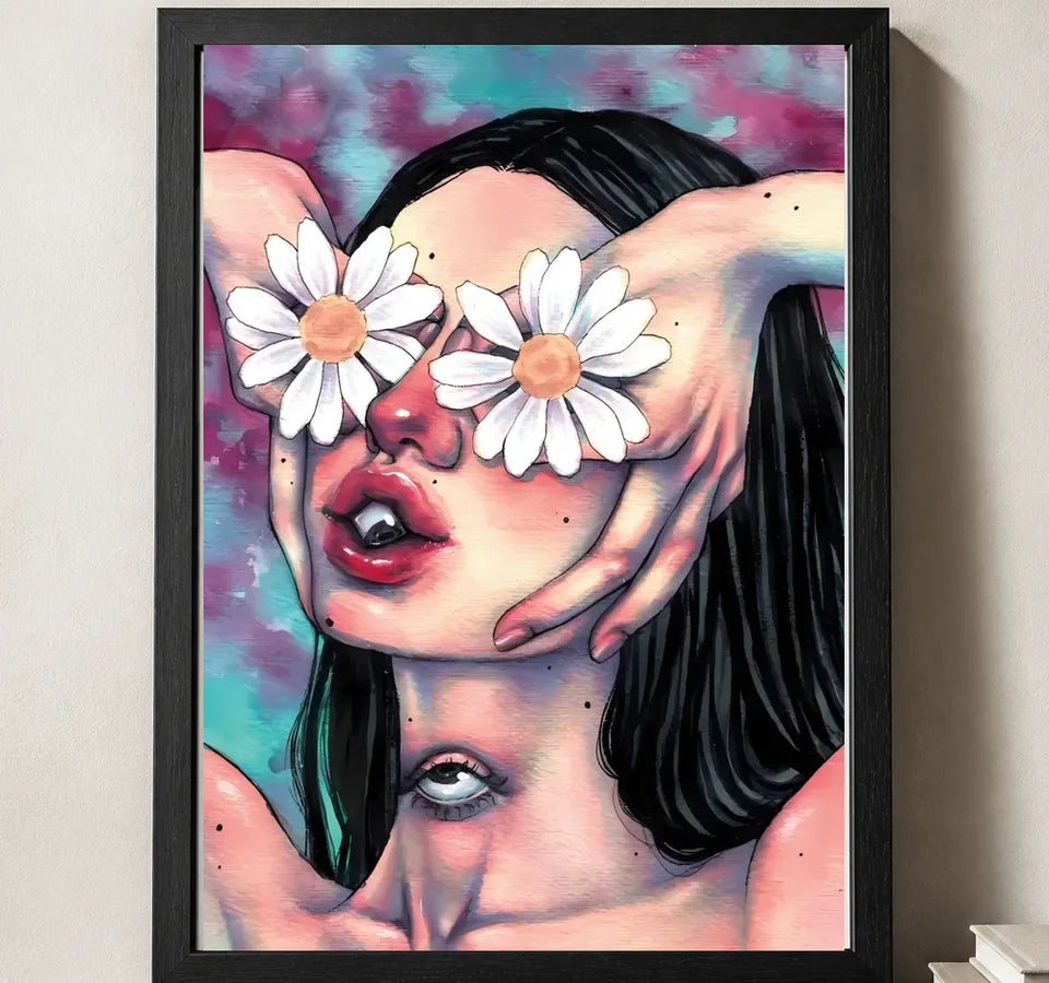 Styled close-up of A4 · Black Gallery Frame - gallery image 3 of 5