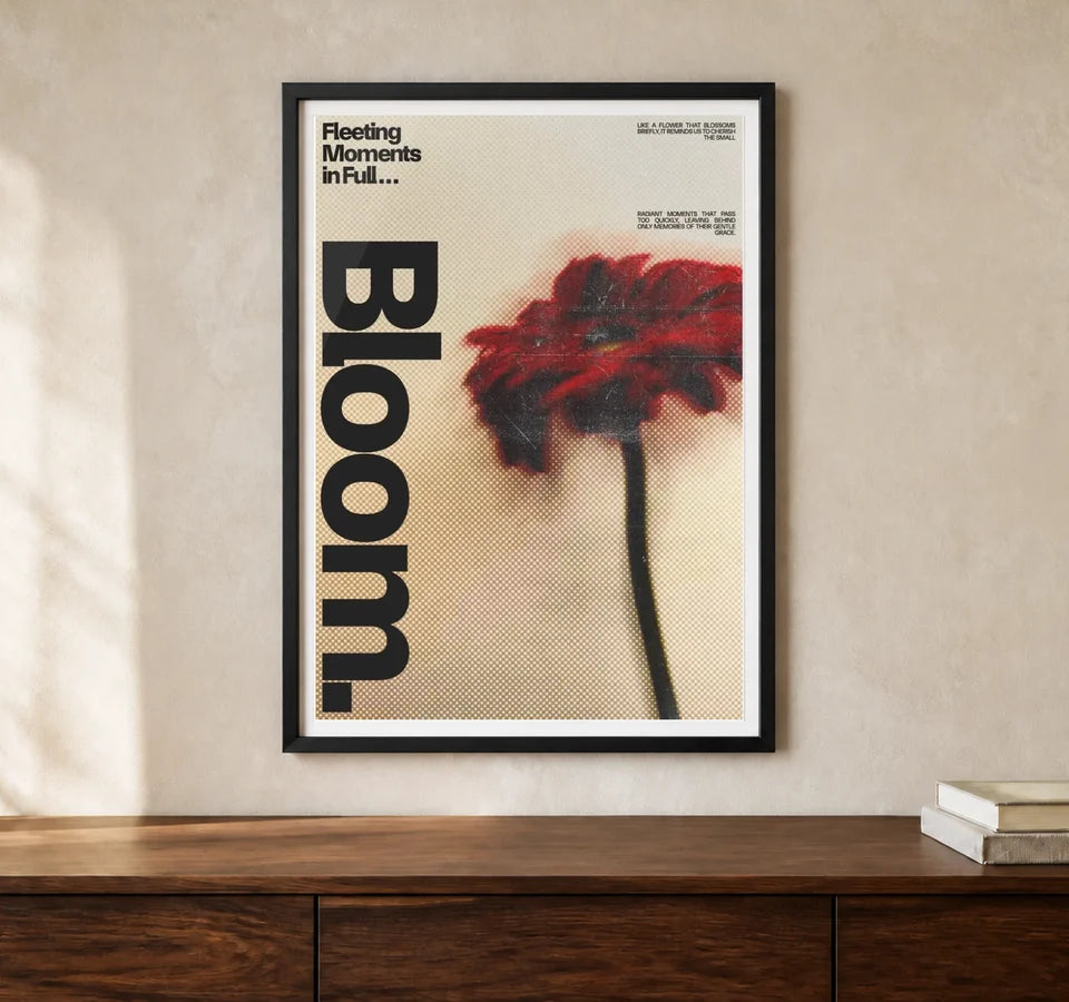 Product-focused lifestyle view of A4 · Black Gallery Frame - gallery image 1 of 5
