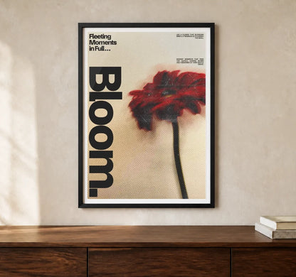 Product-focused lifestyle view of A4 · Black Gallery Frame - gallery image 1 of 5