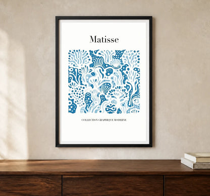 Product-focused lifestyle view of A4 · Black Gallery Frame - gallery image 1 of 5