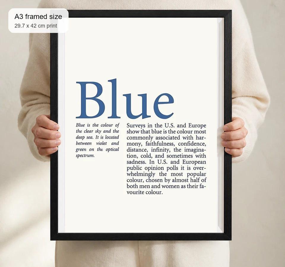 Size reference for A3 · Black Gallery Frame - gallery image 4 of 5