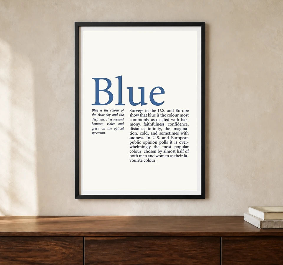 Product-focused lifestyle view of A4 · Black Gallery Frame - gallery image 1 of 5