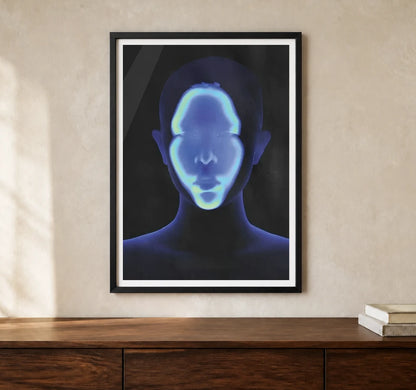 Product-focused lifestyle view of A4 · Black Gallery Frame - gallery image 1 of 5
