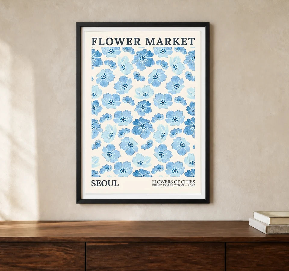 Product-focused lifestyle view of A4 · Black Gallery Frame - gallery image 1 of 5