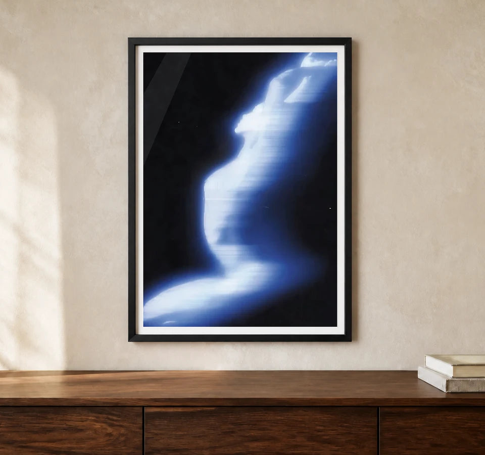 Product-focused lifestyle view of A4 · Black Gallery Frame - gallery image 1 of 5