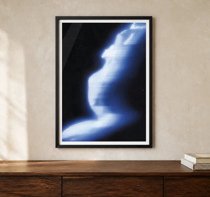 Product-focused lifestyle view of A4 · Black Gallery Frame - gallery image 1 of 5