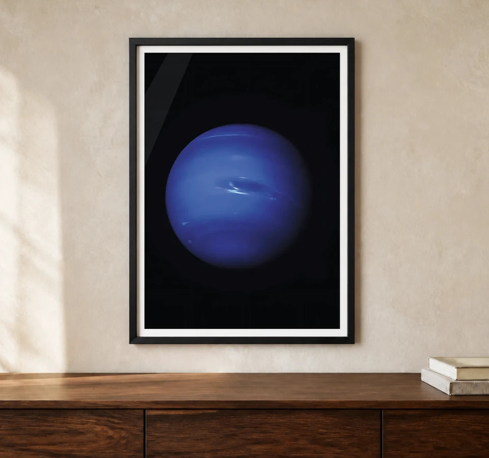 Product-focused lifestyle view of A4 · Black Gallery Frame - gallery image 1 of 5