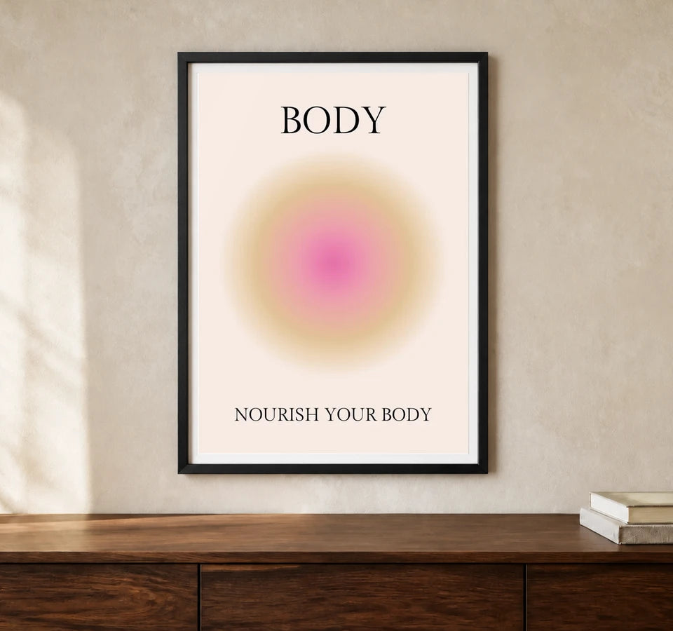 Product-focused lifestyle view of A4 · Black Gallery Frame - gallery image 1 of 5