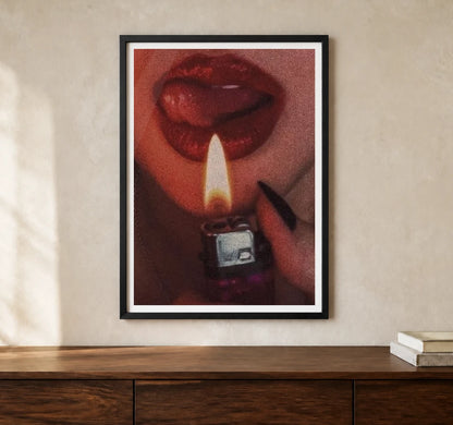 Product-focused lifestyle view of A4 · Black Gallery Frame - gallery image 1 of 5