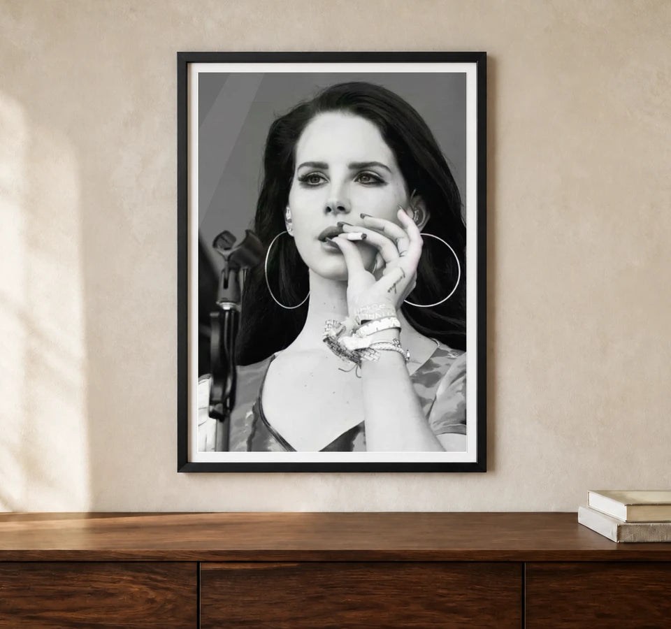 Product-focused lifestyle view of A4 · Black Gallery Frame - gallery image 1 of 5