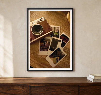 Product-focused lifestyle view of A4 · Black Gallery Frame - gallery image 1 of 5