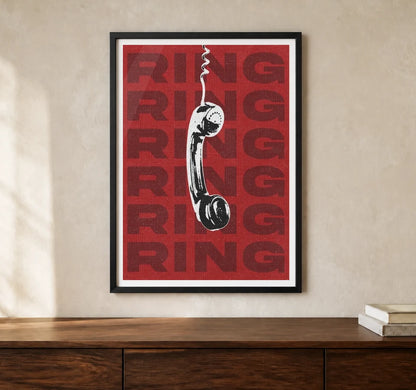 Product-focused lifestyle view of A4 · Black Gallery Frame - gallery image 1 of 5