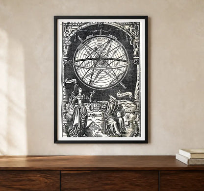 Product-focused lifestyle view of A4 · Black Gallery Frame - gallery image 1 of 5