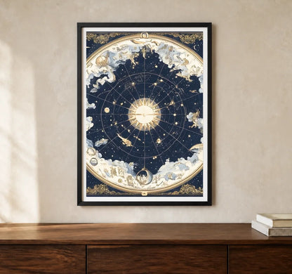 Product-focused lifestyle view of A4 · Black Gallery Frame - gallery image 1 of 5