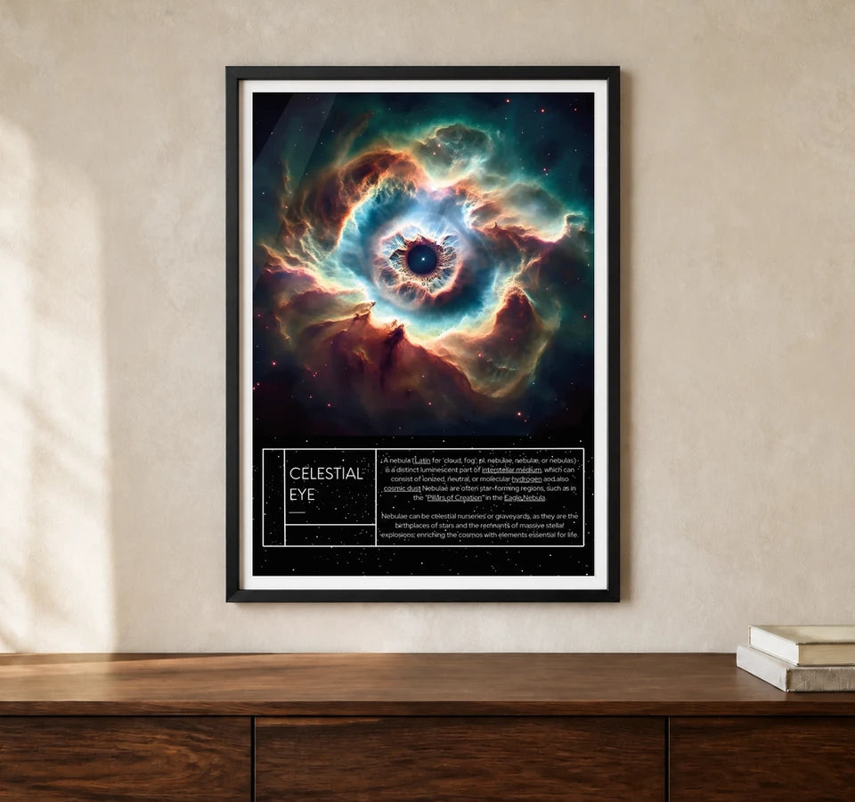 Product-focused lifestyle view of A4 · Black Gallery Frame - gallery image 1 of 5