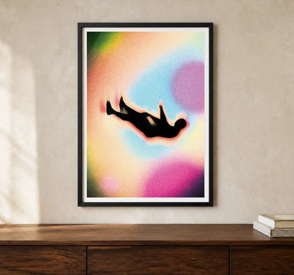 Product-focused lifestyle view of A4 · Black Gallery Frame - gallery image 1 of 5