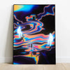 Abstract composition showcasing glowing teal and cyan linear pathways forming complex geometric structures in a high-energy dimensional design