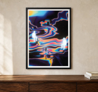 Product-focused lifestyle view of A4 · Black Gallery Frame - gallery image 1 of 5